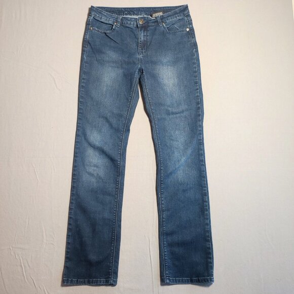 Buffalo David Bitton jeans Misha women's size 8x32 ink blue mid rise straight - Picture 1 of 13